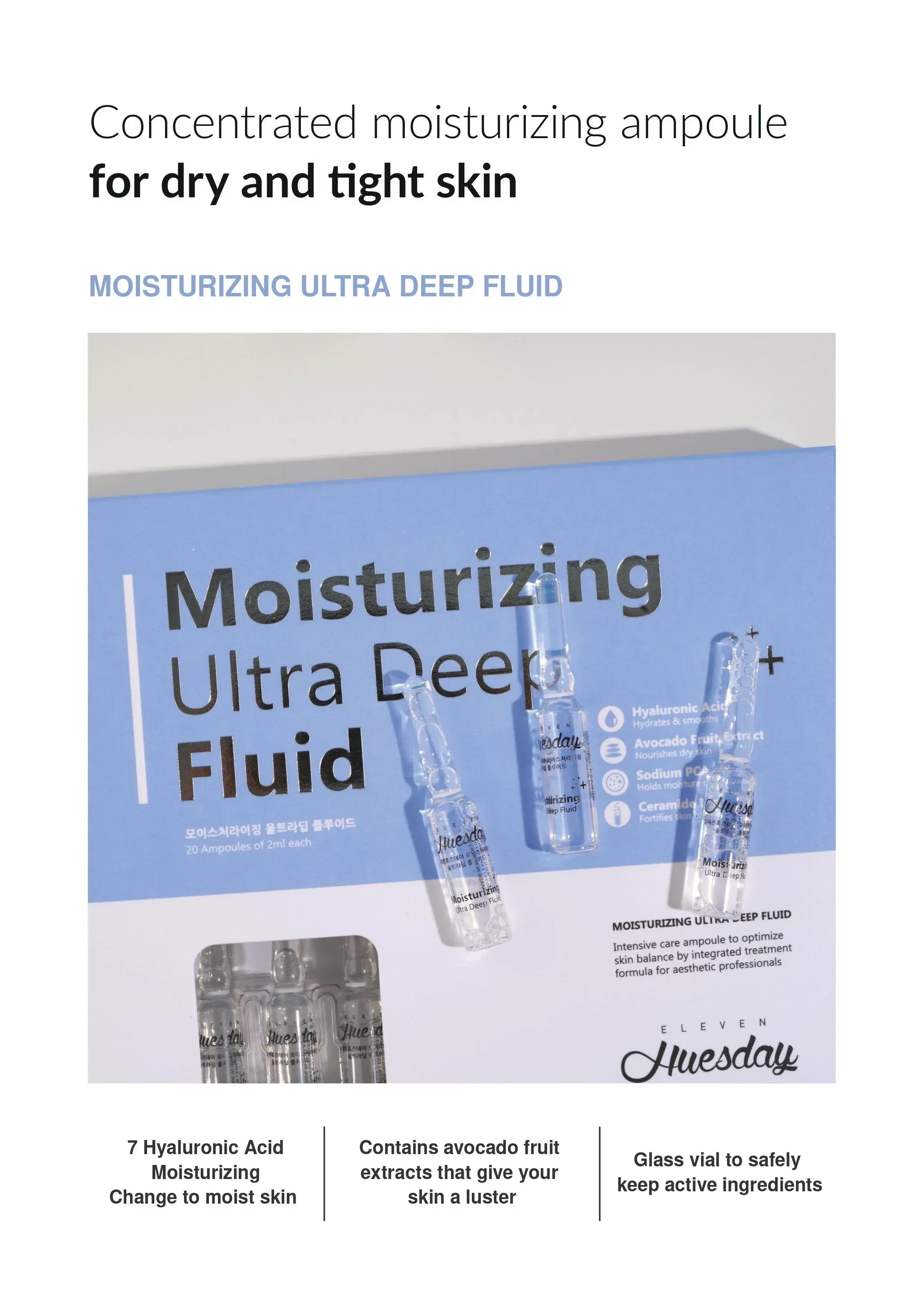 11uesday - Moisturizing Ultra Deep Fluid 2ml x 20 - Image 3
