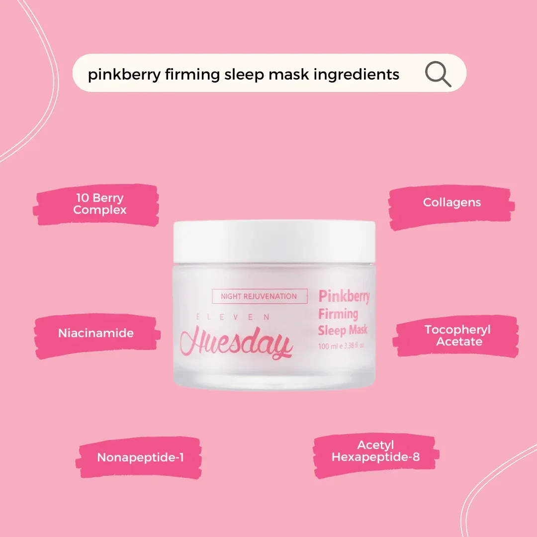 11uesday - Pinkberry Firming Sleep Mask 100ml - Image 3