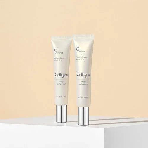 9wishes - Collagen Ampule Eye & Face Ampule Cream 40ml - Image 2