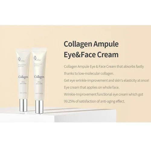 9wishes - Collagen Ampule Eye & Face Ampule Cream 40ml - Image 3
