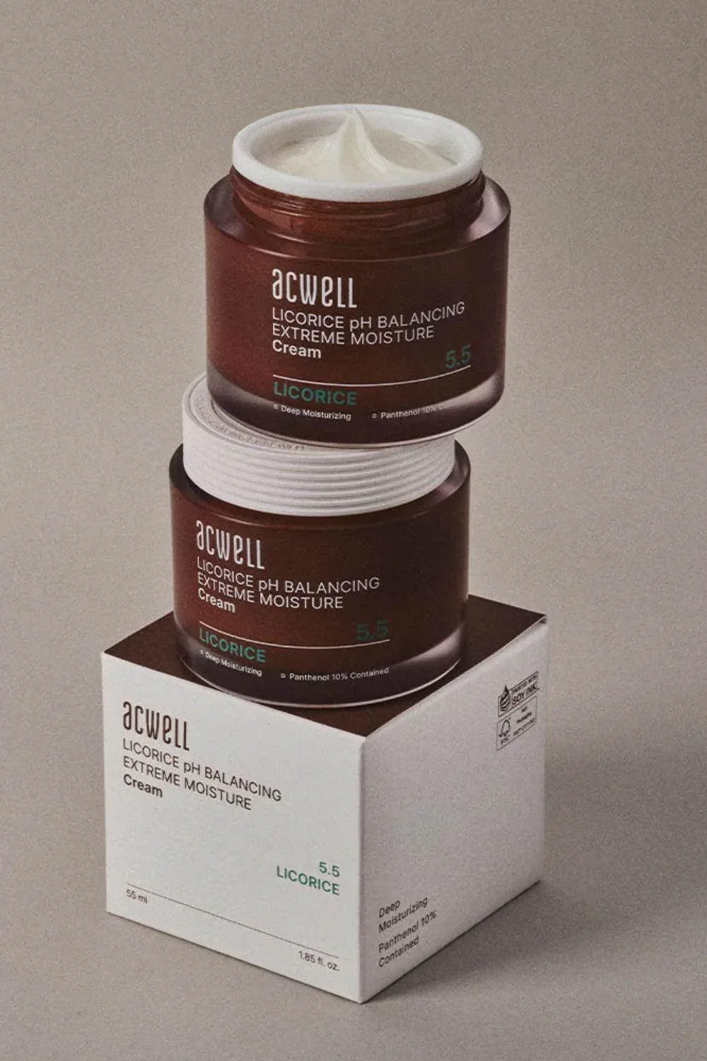 Acwell Licorine pH Balancing Extreme Moisture Cream 55 ml - Image 4