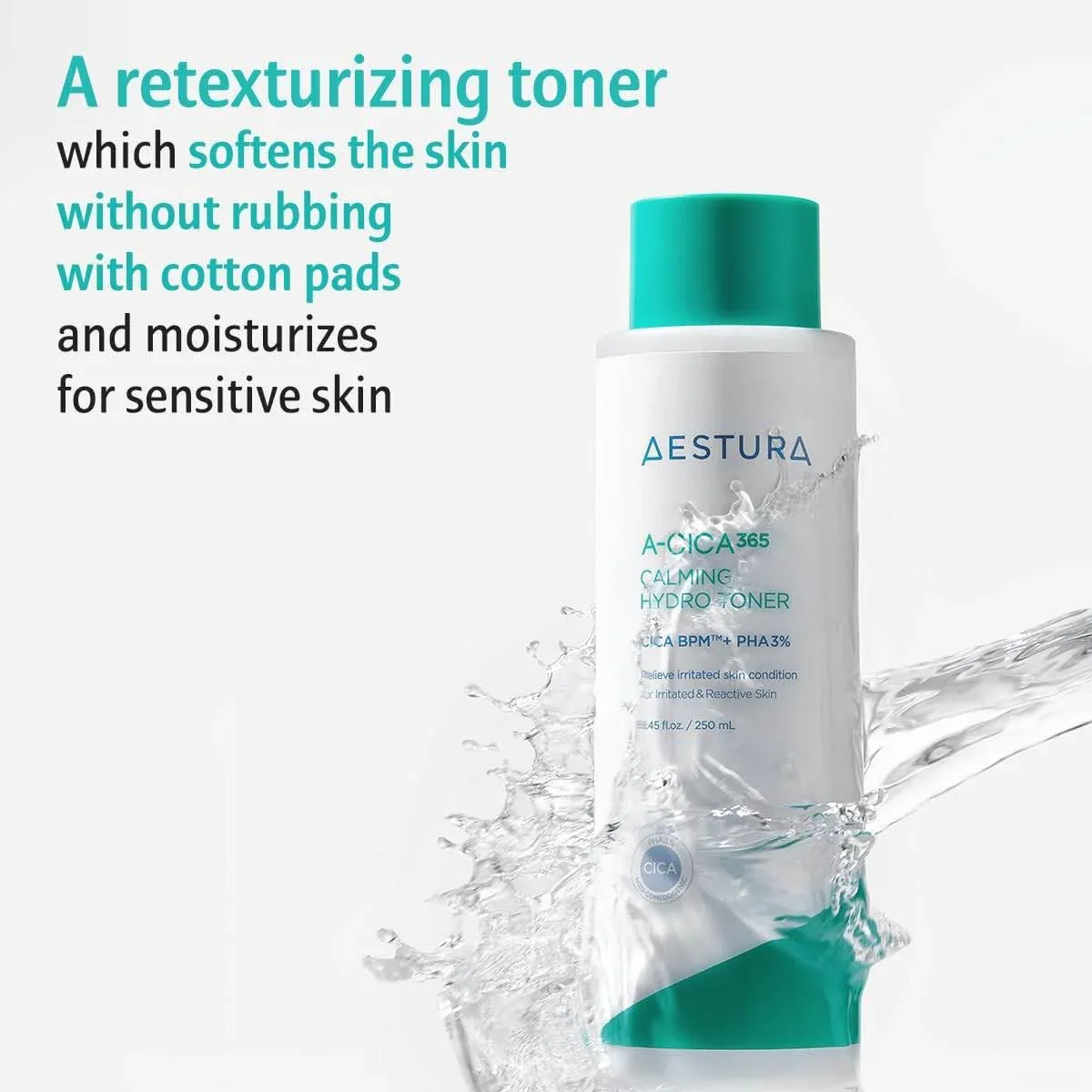 Aestura - A-Cica365 Hydrating Relief Toner pH4.5 200ml - Image 3