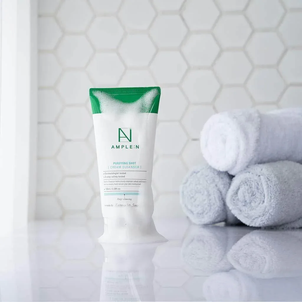 AMPLE:N Purifying Shot Cream Cleanser 150ml - Image 3