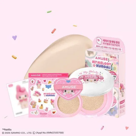 Amuse - Ceramic Skin Perfector Cushion (My Melody X Kuromi) - 3 types