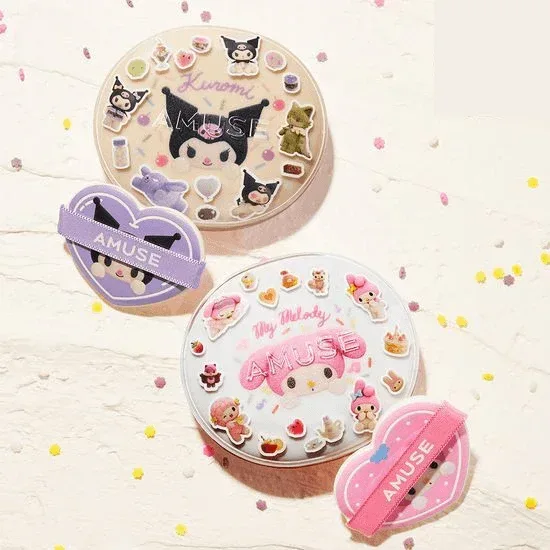 Amuse - Ceramic Skin Perfector Cushion (My Melody X Kuromi) - 3 types - Image 3