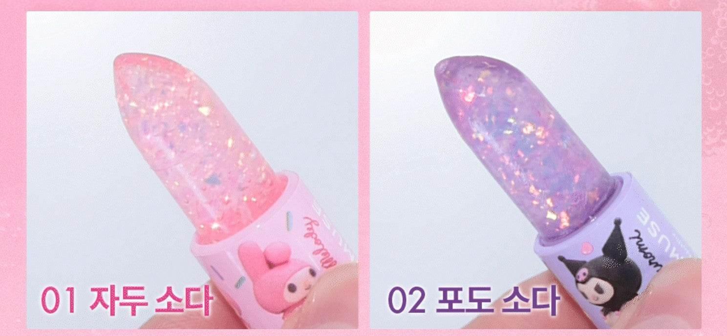 Amuse - Sparkly Soda Lip Balm (My Melody X Kuromi) - 2 types - Image 3