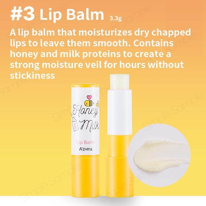Apieu Honey Milk Lip Balm 3.3g - Image 3