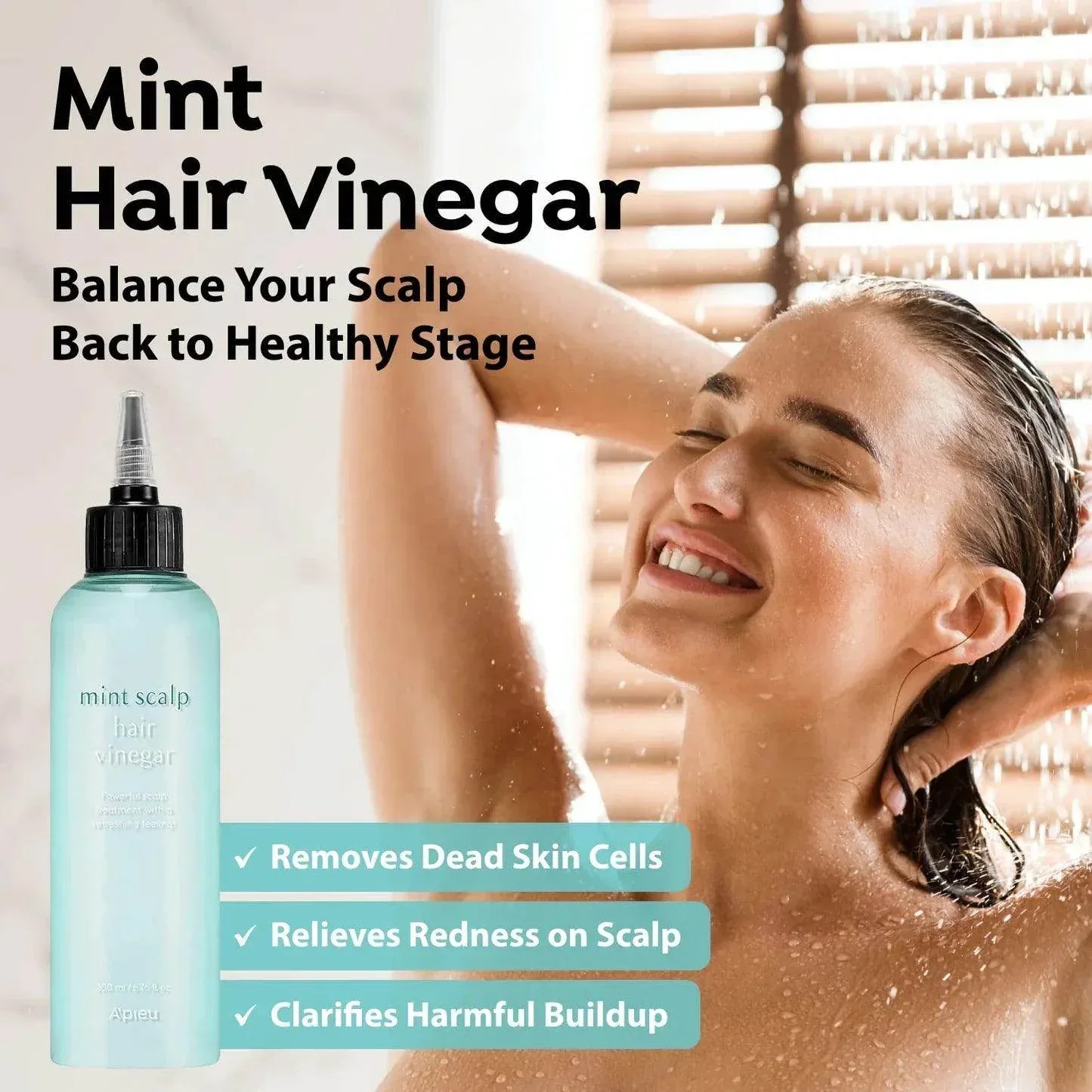 Apieu - Mint Scalp Hair Vinegar 200ml - Image 3