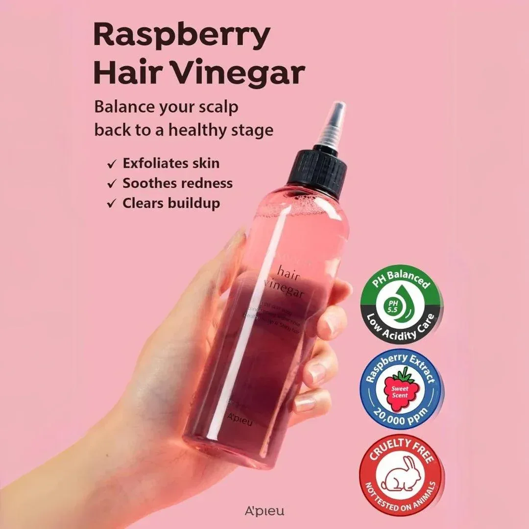 Apieu - Raspberry Hair Vinegar 200ml - Image 3