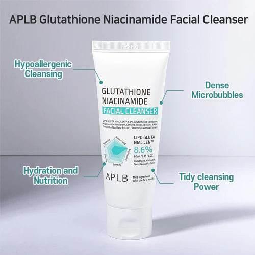 APLB - Glutathione Niacinamide Facial Cleanser 80ml - Image 3