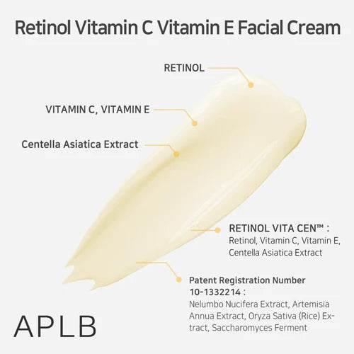 APLB - Retinol Vitamin C Vitamin E Facial Cream 55ml - Image 3