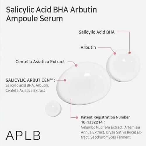 APLB - Salicylic Acid BHA Arbutin Ampoule Serum 40ml x 2 - Image 3
