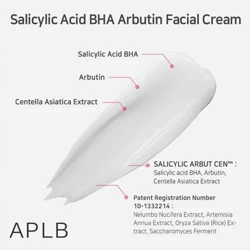 APLB - Salicylic Acid BHA Arbutin Facial Cream 55ml - Image 2