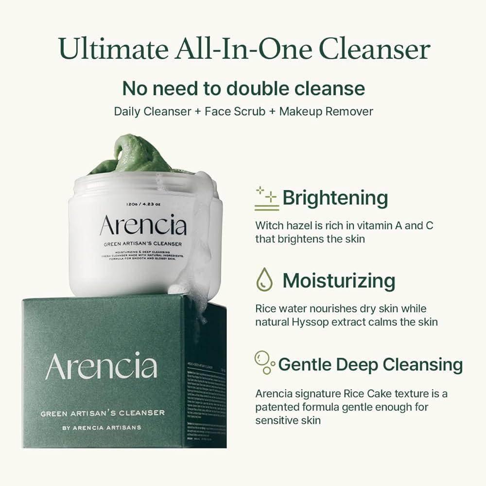 Arencia - Fresh Green Cleanser 120ml + Rosehip Cleanser 15g - Image 2