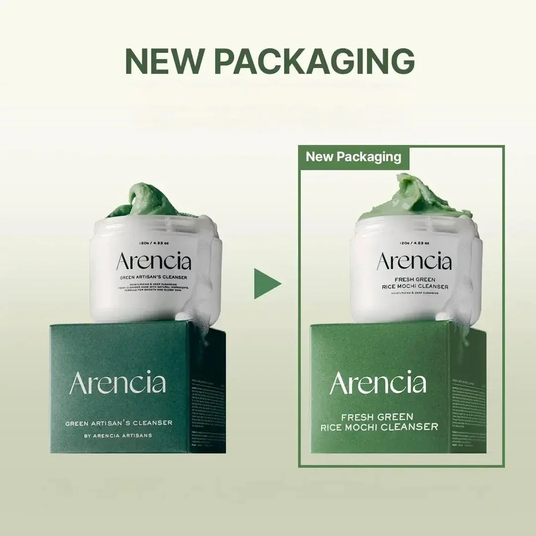 Arencia - Fresh Green Rice Mochi Cleanser 120g - Image 3