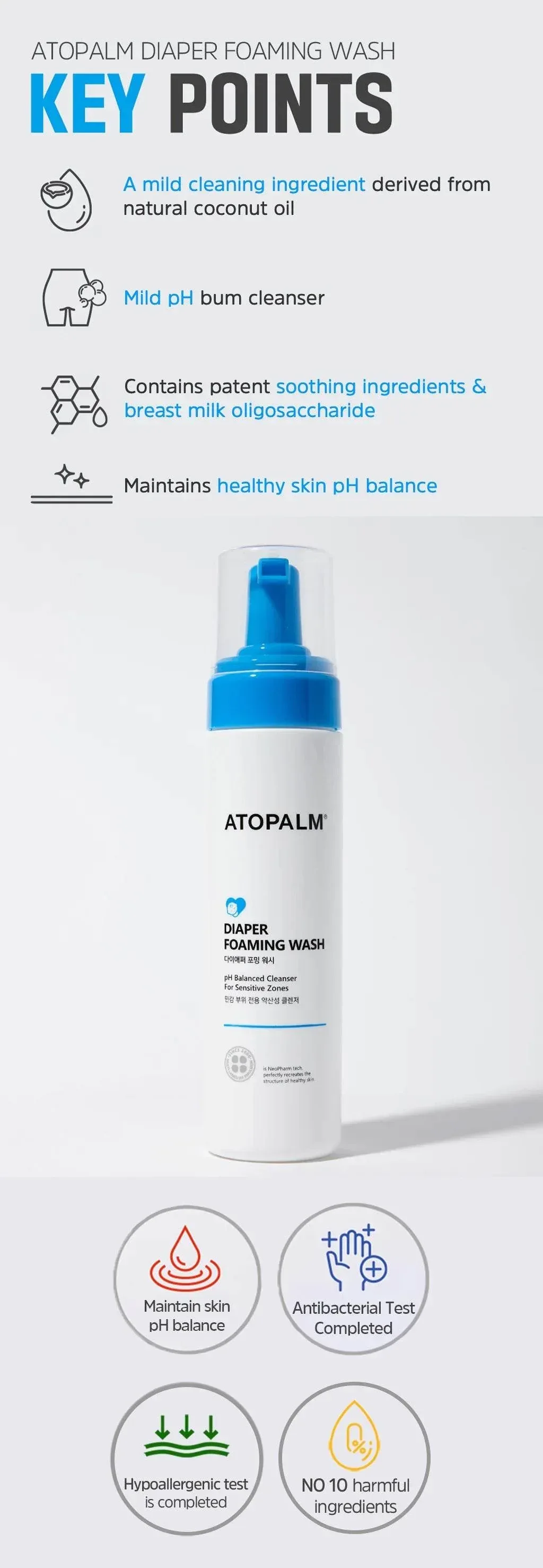 Atopalm - Baby Hip Cleanser 200ml - Image 3