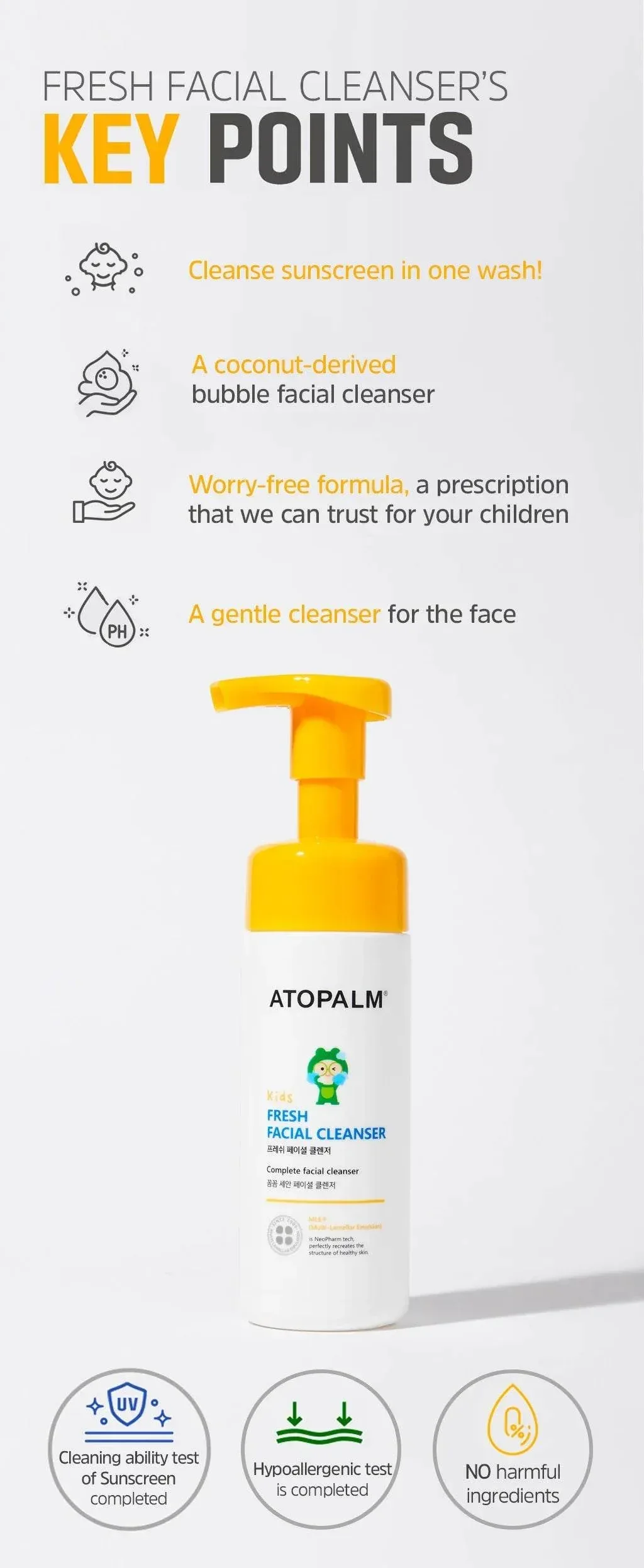 Atopalm - Fresh Facial Cleanser 150ml - Image 2