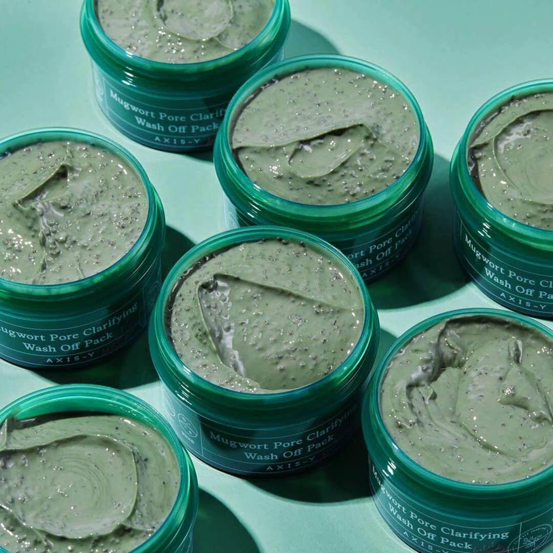 Axis-Y Mugwort Pore Clarifying Wash Off Pack 100ml - Image 3