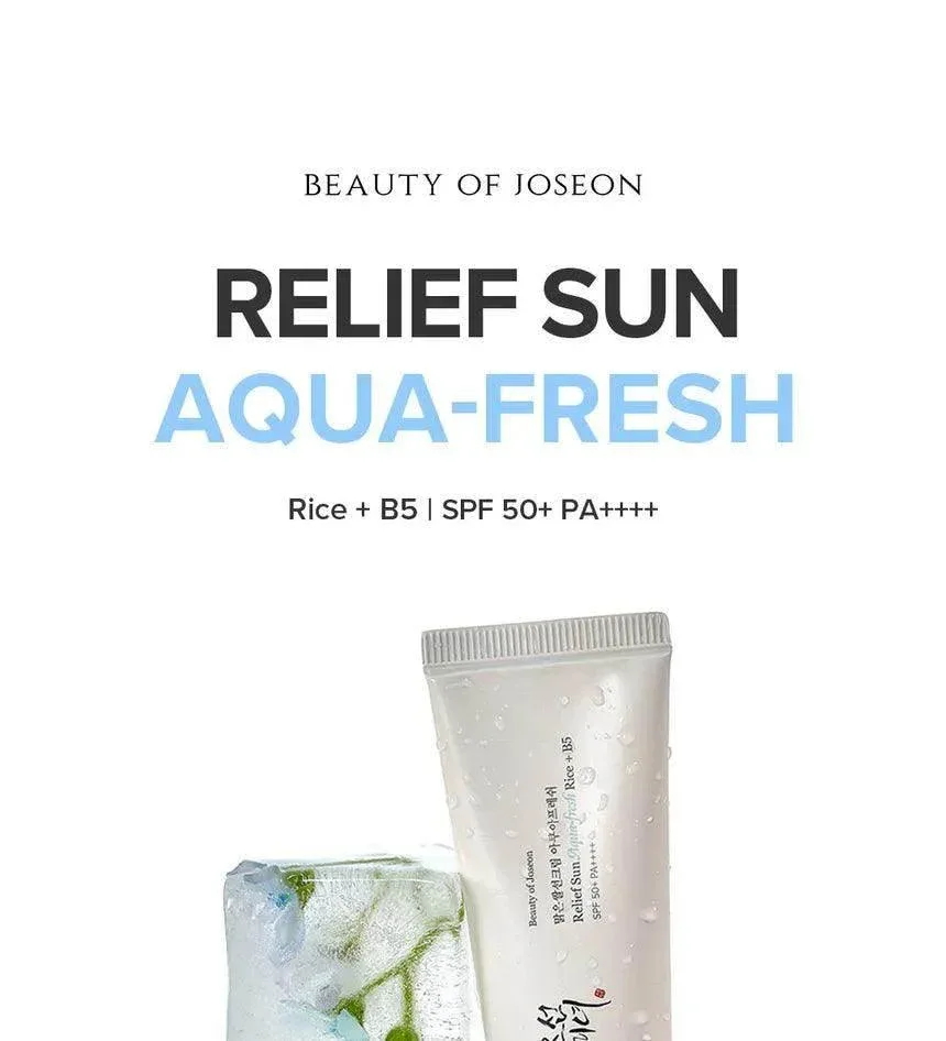 Beauty of Joseon - Relief Sun Aqua Fresh: Rice + B5 SPF50+ PA++++ 50ml - Image 2