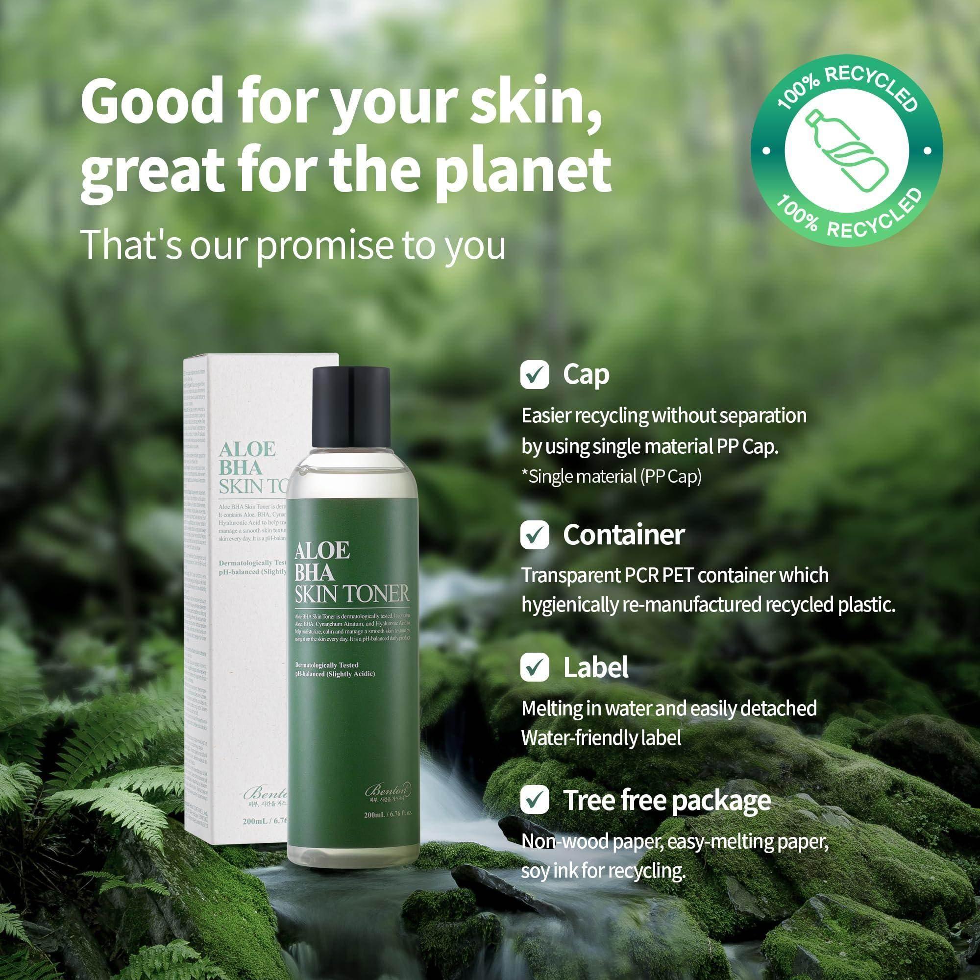 Benton Aloe BHA Skin Toner 200ml - Image 3
