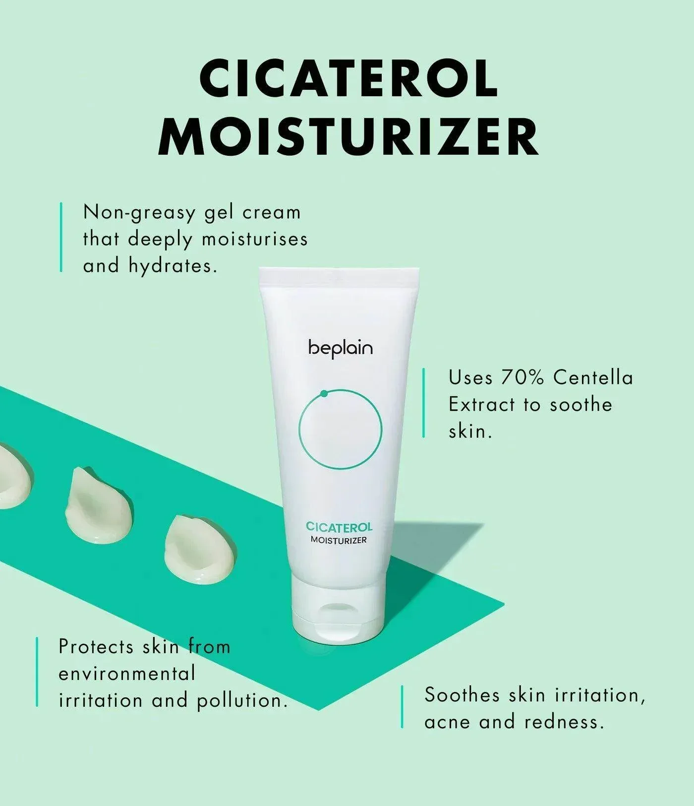 beplain Cicaterol Moisturizer (Vegan) 60ml - Image 3