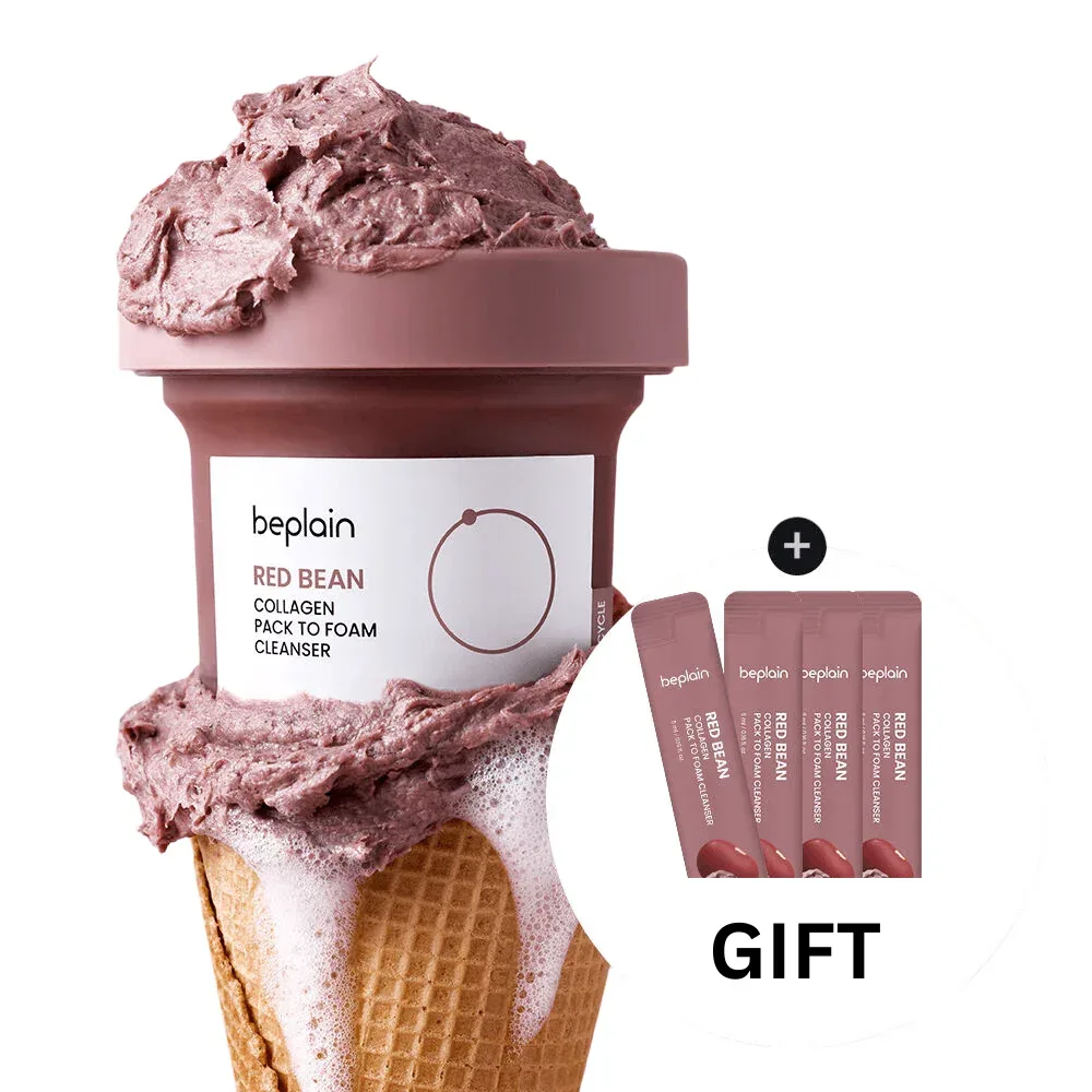 Beplain - Red Bean Collagen Pack To Foam Cleanser 100ml