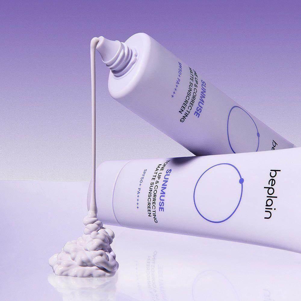 beplain - Sunmuse Tone Up Correcting Matte Sunscreen SPF50+ PA++++ 50ml - Image 2