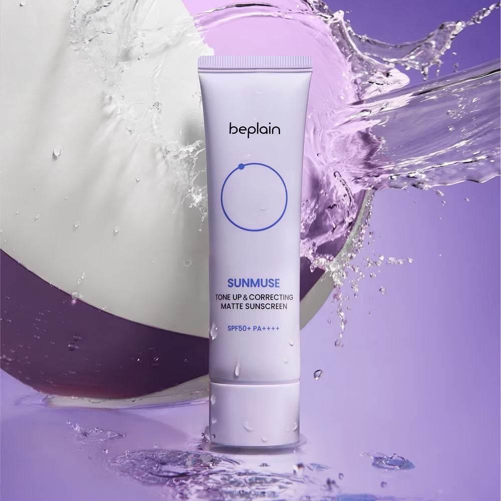 beplain - Sunmuse Tone Up Correcting Matte Sunscreen SPF50+ PA++++ 50ml - Image 3