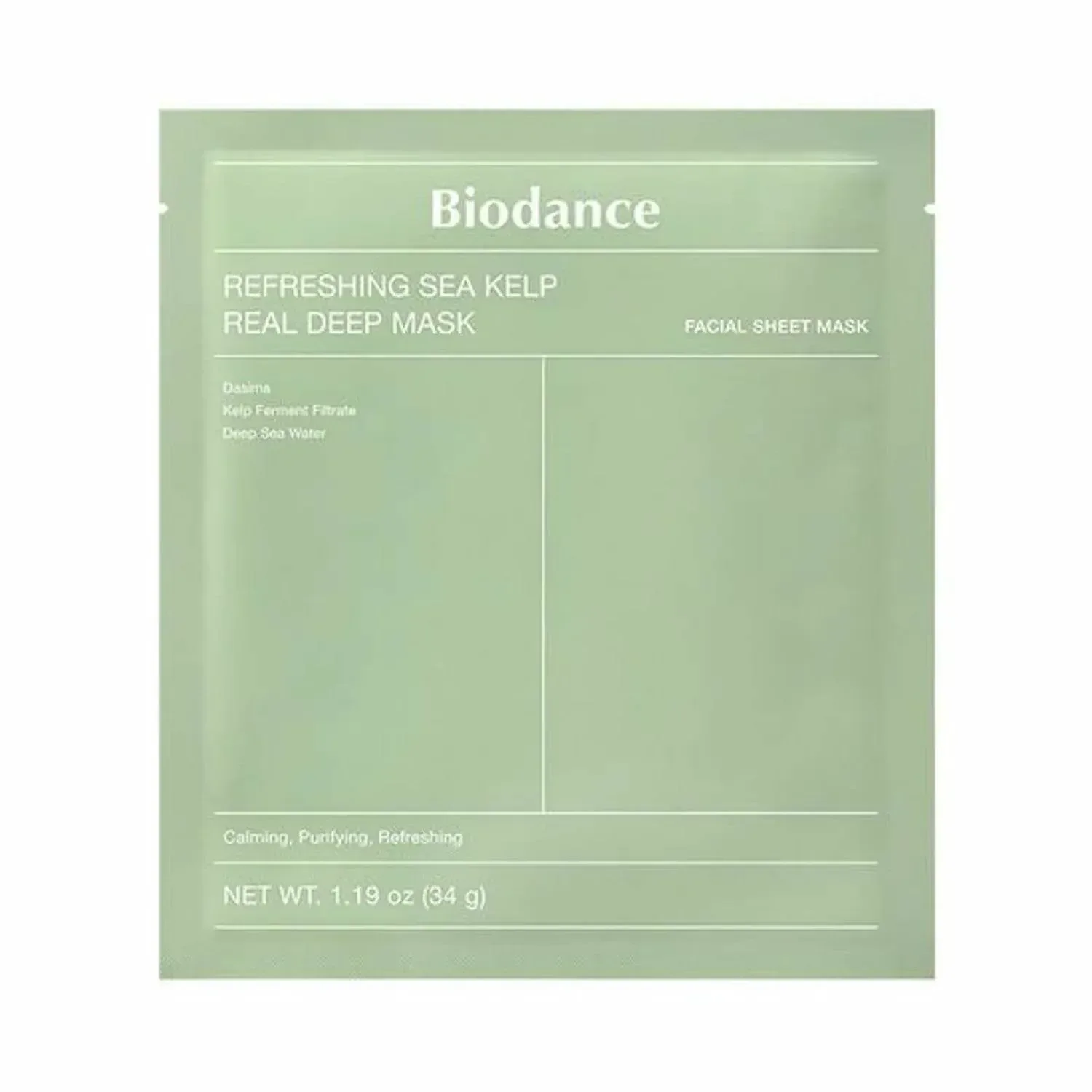 Biodance - Refreshing Sea Kelp Real Deep Mask 4ea