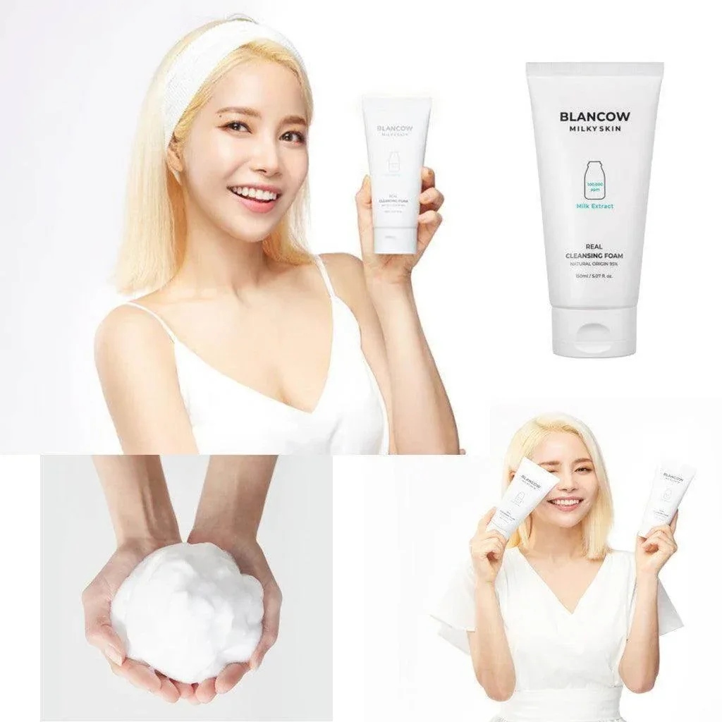 Blancow - Milky Skin Real Cleansing Foam 150ml - Image 2