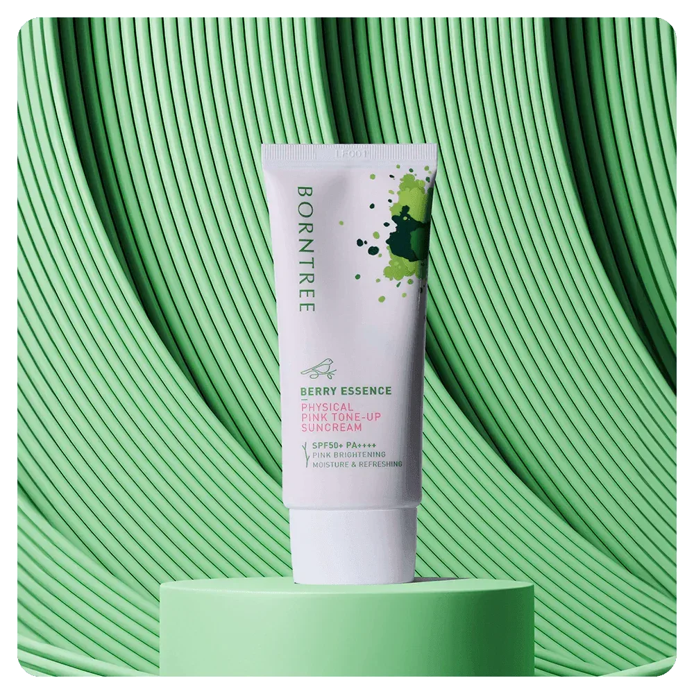 Borntree - Berry Essence Pink Tone up Suncream 50ml - Image 2