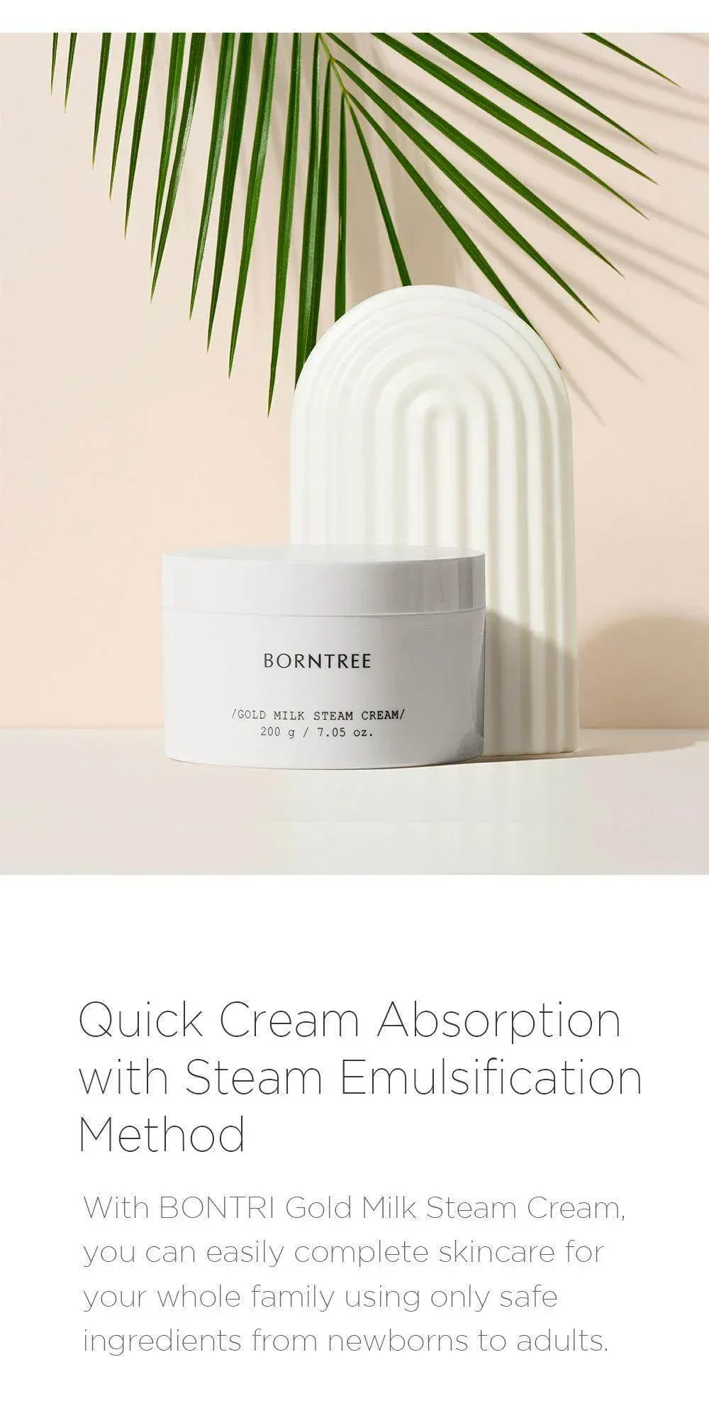 Borntree - Gold Milk Steam Cream 200 g - Image 2