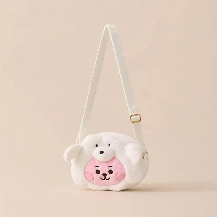BT21 - COOKY Baby Fluffy Face Doll Crossbag