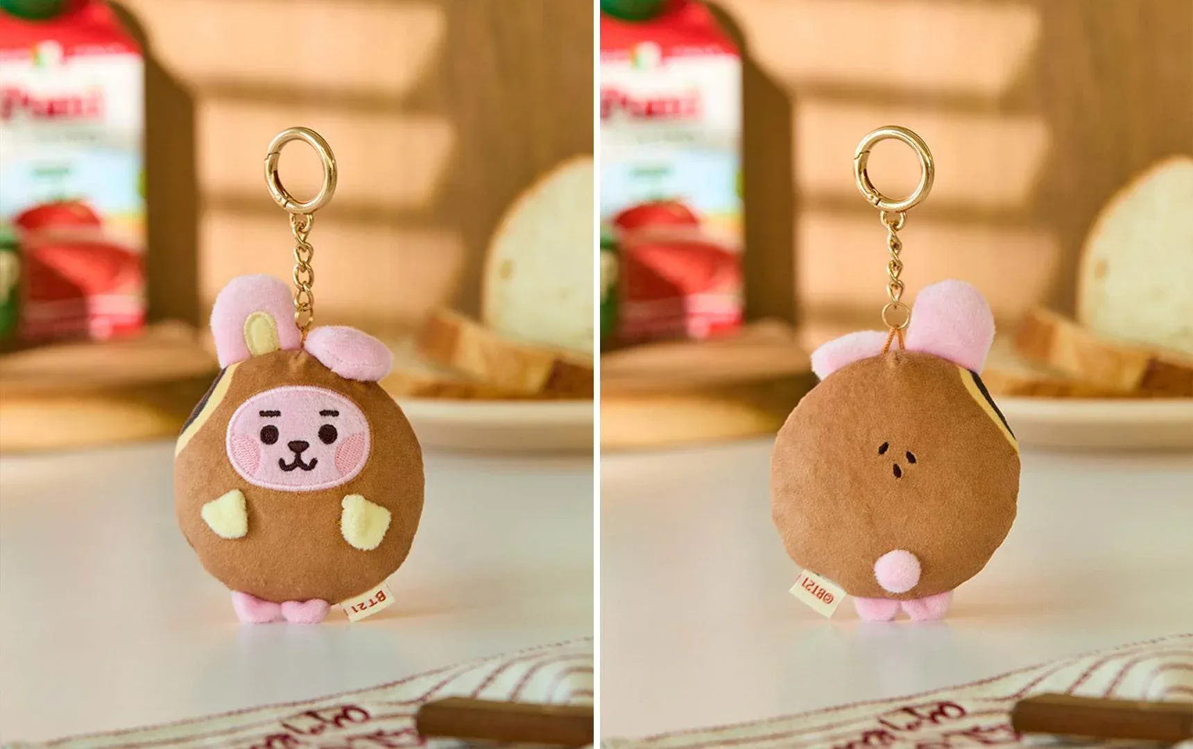 BT21 - COOKY Bakery Plush Keyring - Image 2