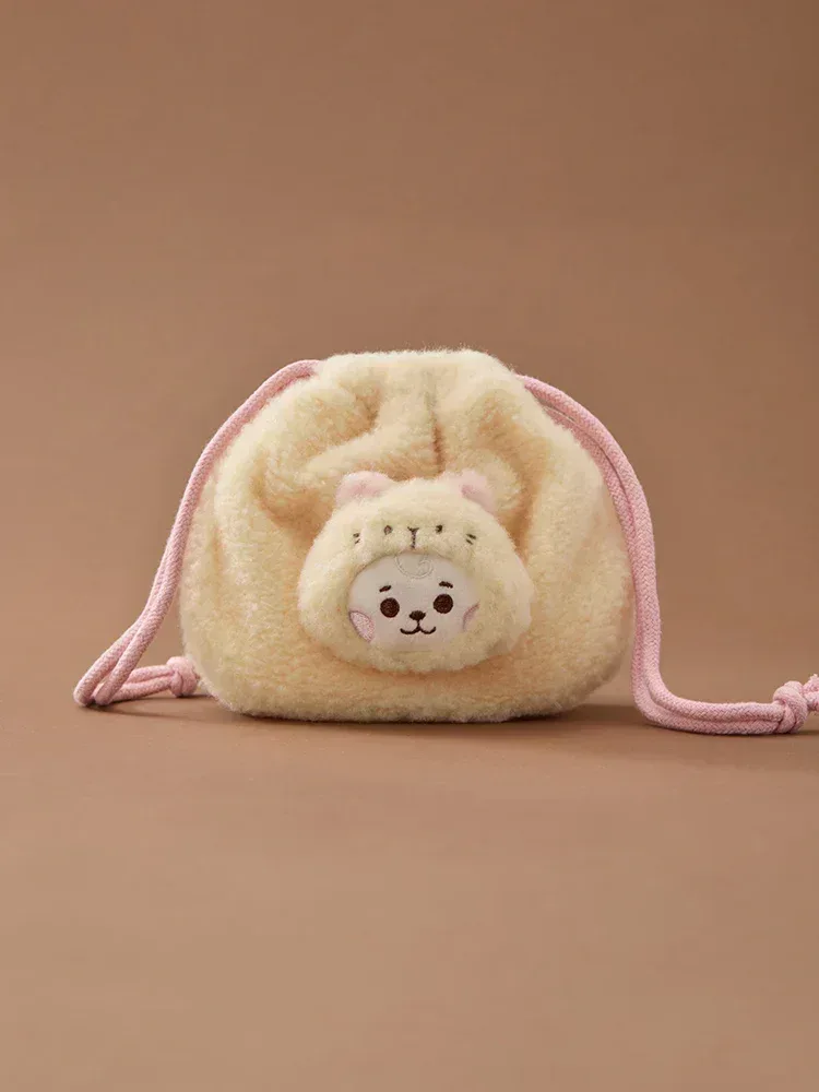 BT21 - More Fluffy Face Plush String Pouch - Image 3