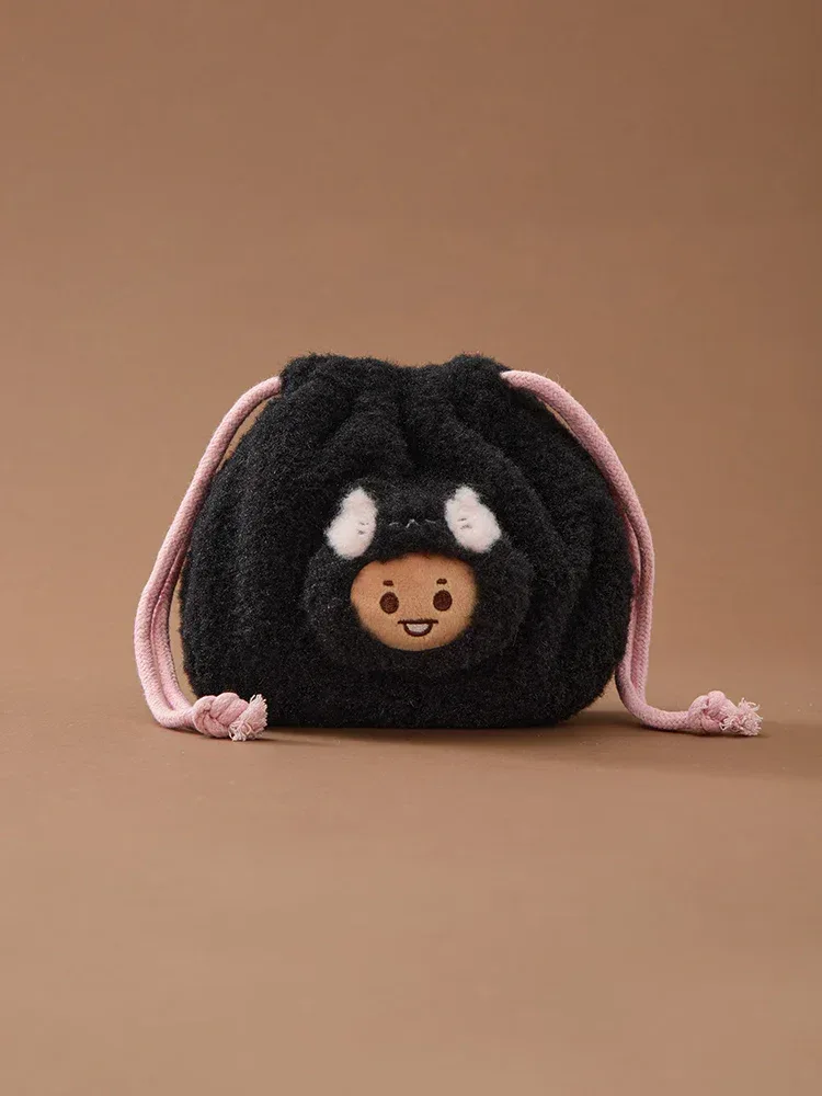 BT21 - More Fluffy Face Plush String Pouch - Image 4