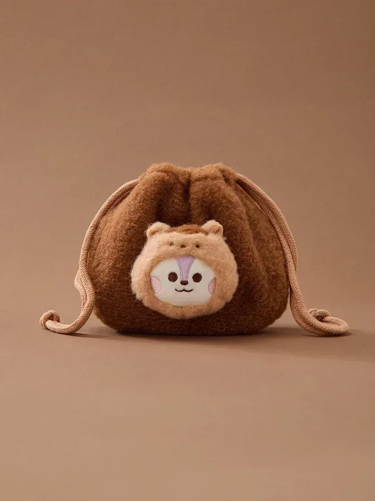 BT21 - More Fluffy Face Plush String Pouch - Image 5