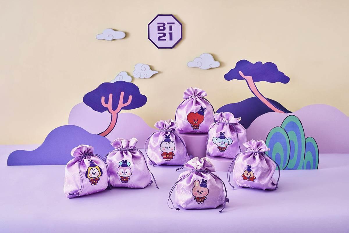 BT21 - RJ BABY K EDITION 2 Good Luck Pouch - Image 4