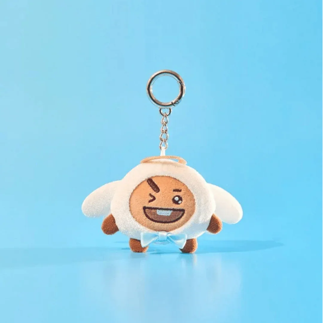 BT21 - SHOOKY Angel & Villain Angel Doll Keyring