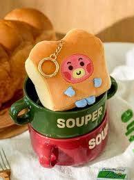 BT21 - TATA Bakery Fluffy Keyring - Image 2