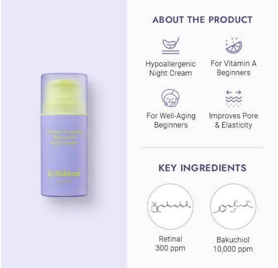By Wishtrend - Vitamin A-amazing Bakuchiol Night Cream 30g - Image 3