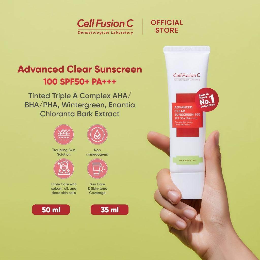 Cell Fusion C - Advanced Clear Sunscreen 100 SFP 50+ PA++++ 50ml - Image 3