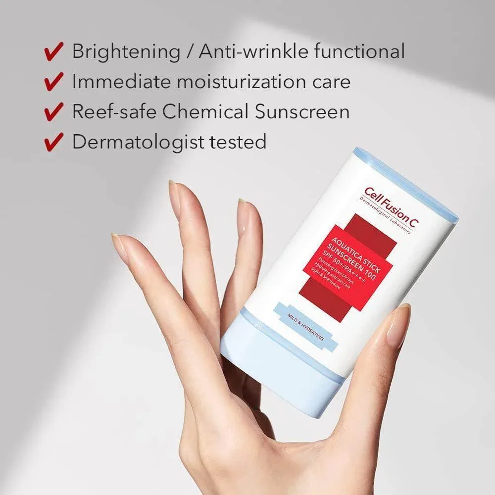 Cell Fusion C - Aquatica Stick Sunscreen 100 SPF50+ PA++++ - Image 2
