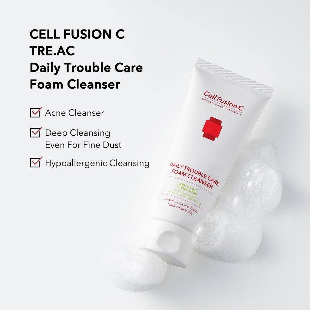 Cell Fusion C - Daily Trouble Care Foam Cleanser 130ml - Image 2