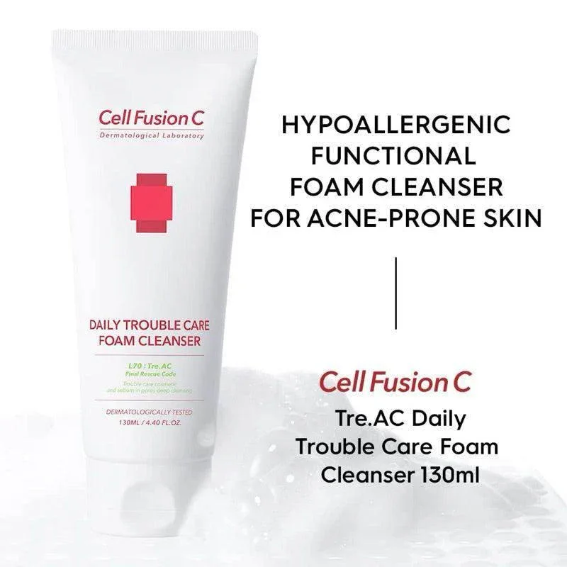 Cell Fusion C - Daily Trouble Care Foam Cleanser 130ml - Image 3