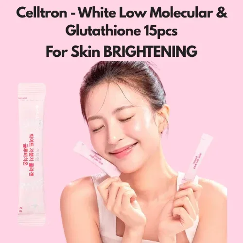 (FOR SKIN BRIGHTENING) Celltron - White Low Molecular & Glutathione 15pcs February Promotion