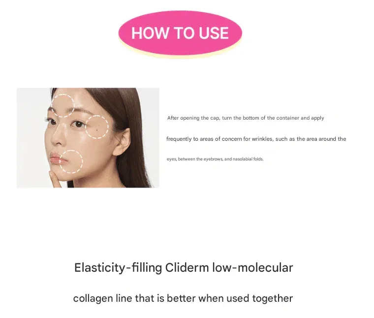 Cleaderm - Small Molecule Collagen Wrinkle Filling Stick - Image 3