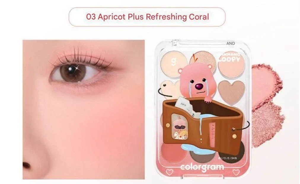 Colorgram X Loopy - Pin Point Eyeshadow Palette 2 Colors - Image 3