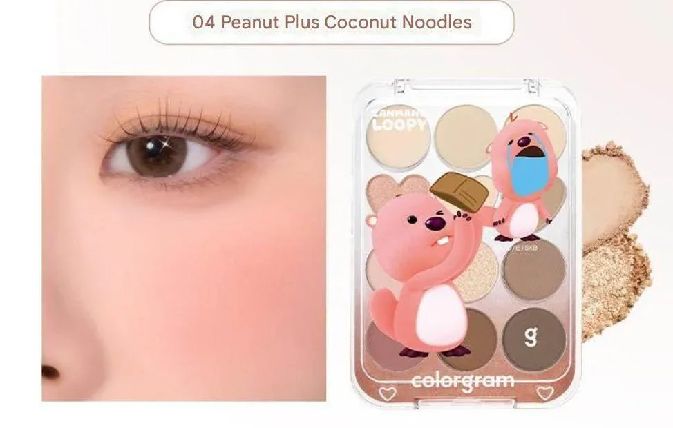Colorgram X Loopy - Pin Point Eyeshadow Palette 2 Colors - Image 4