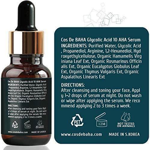 Cos De Baha - Glycolic Acid 10% AHA Serum 30ml - Image 3